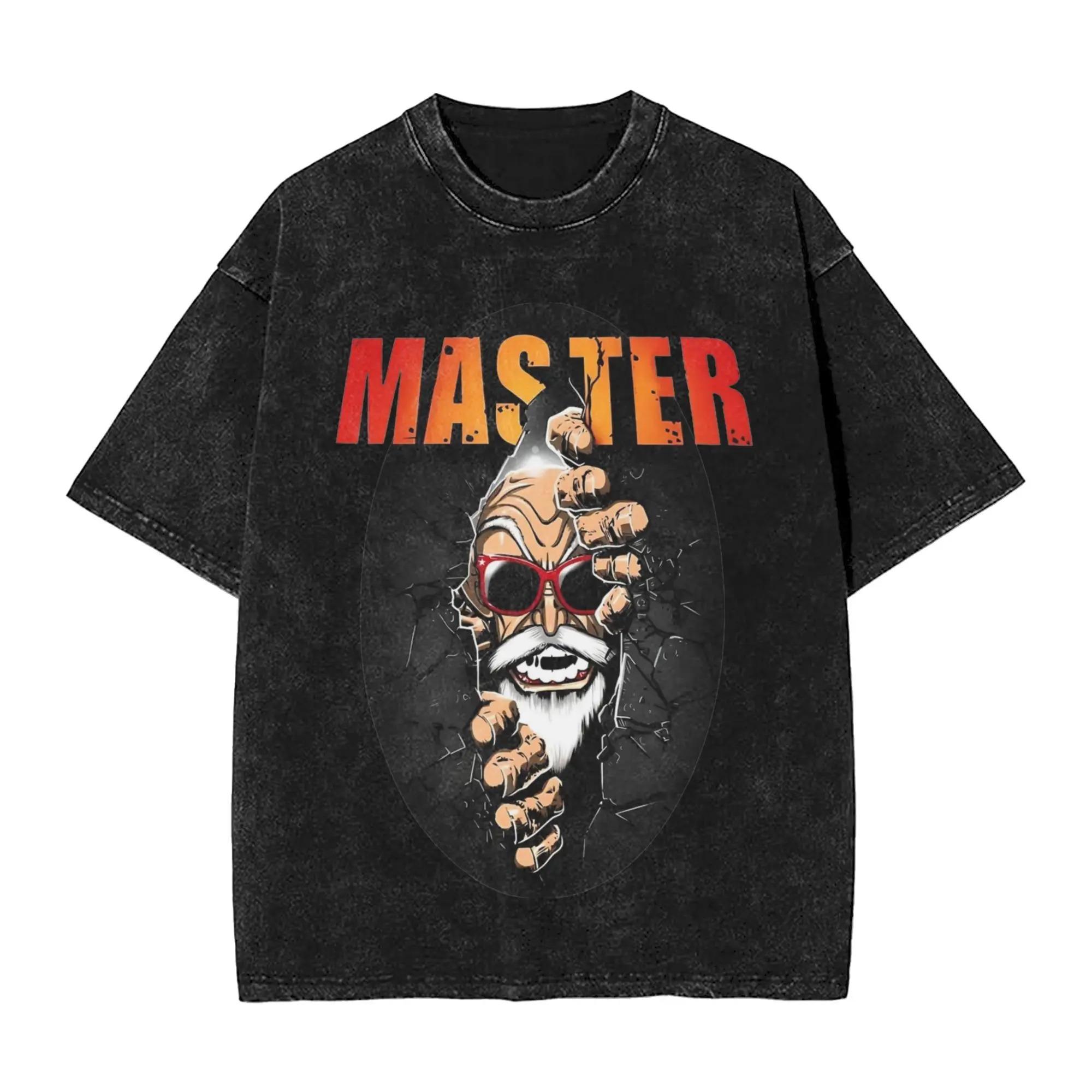 

Hot Anime Dragon Ball Kame Sennin Master Graphic Print T-Shirt Men Women Streetwear Harajuku Fashion Vintage Washed Cotton Summer New Tee Oversize Top L