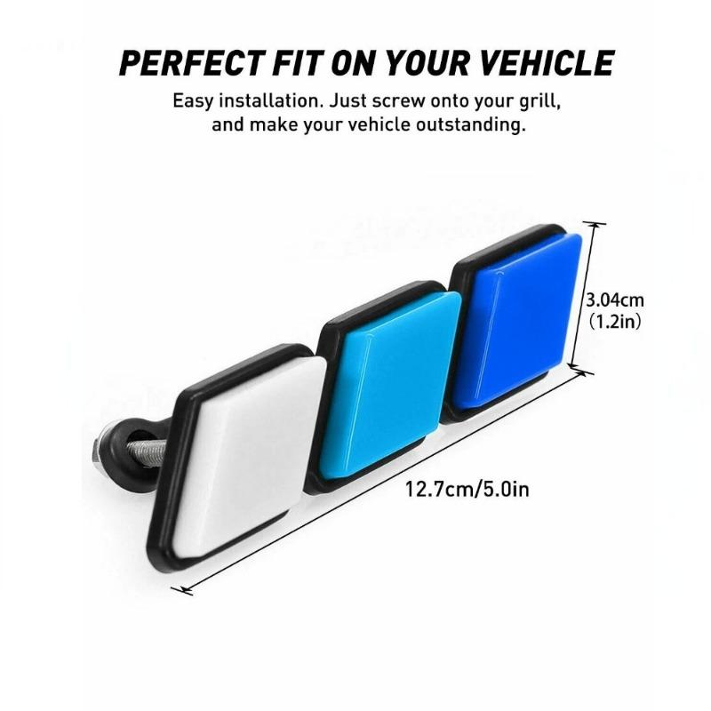 3 Cores Grade Emblema Emblema Para Toyota Tacoma Tundra 4Runner TRD Highlande Rav4 CHR Faixa Entrada De Ar Auto Acessórios Para Carro