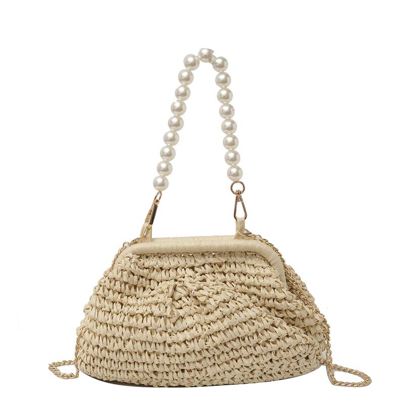 

Women S Rattan Straw Shoulder Bag Feminine Crossbody Bag Vacation Compact Luxury Design Fashionable Premium Durable