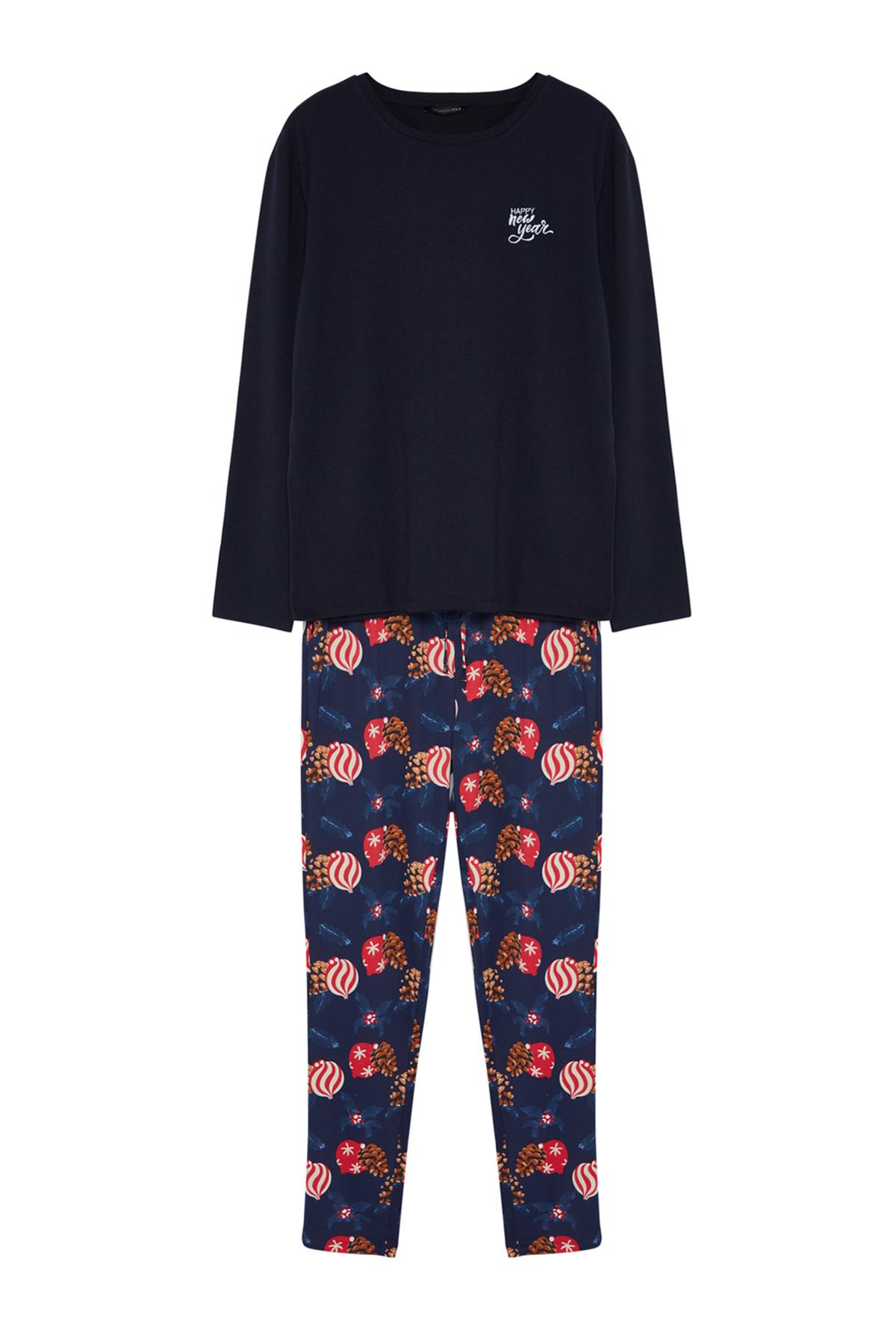 

Пижамный Комплект - Темно-синий - Рождество