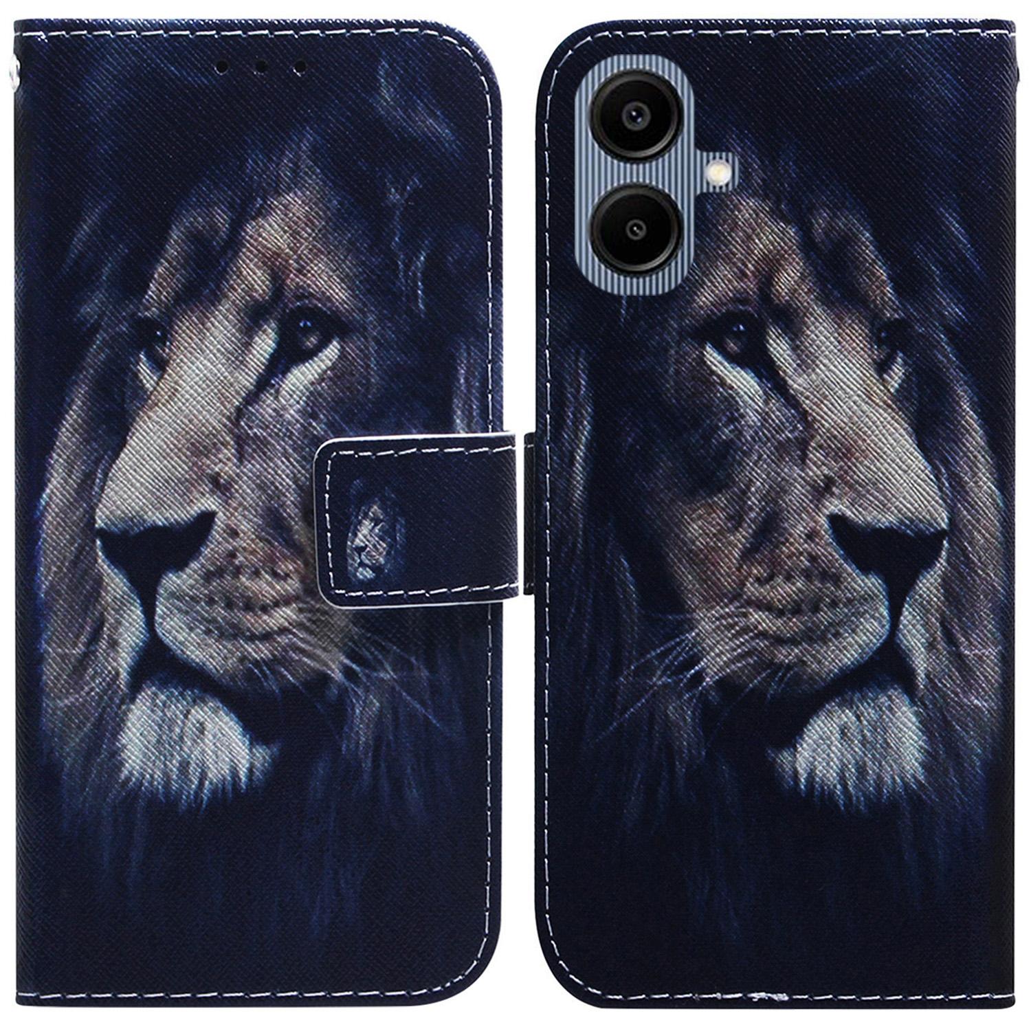 

For Samsung Galaxy A07 5G Wallet Case Pattern Print Leather Phone Cover Lion