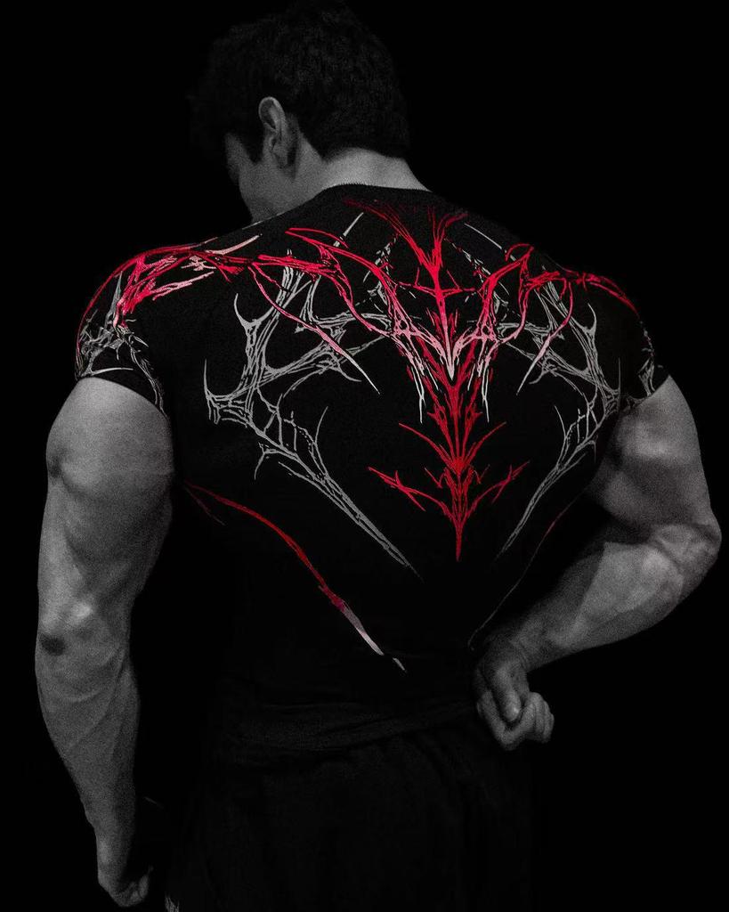 Breathedivinity Herren Quick-Dry Kompressions-Sport-T-Shirt