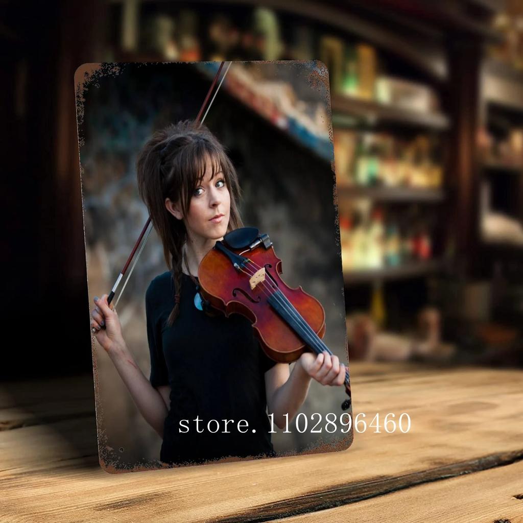 lindsey stirling Metal Plaques & Signs wall decor Vintage Tin Signs Captain Metal Poster Decor for Bar Pub Club Wall Decoration