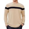 Spring and Autumn Men's 100% Polyester Loose Comfortable Sport Casual 3D Print Round Neck Long Sleeve T-Shirt Top