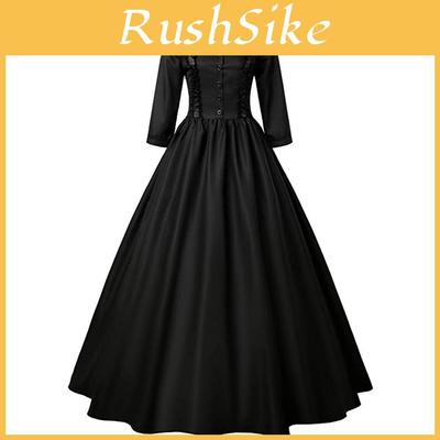 Gothic Victorian Era Ladies Evening Dress Queen Costume Ball Gown Factory Stock