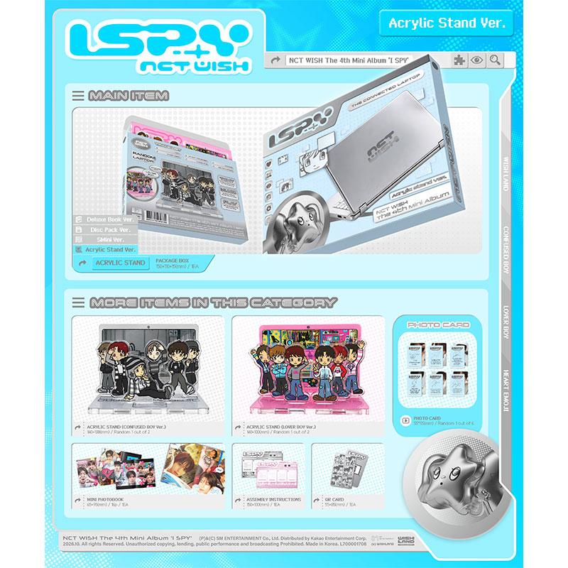 [Pre-order] NCT WISH - 4TH MINI ALBUM [I SPY] Acrylic Stand Ver.