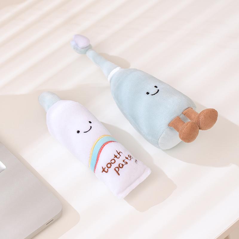 New Children's Toys, Tooth Toothbrush and Toothpaste, Fashionable and Cute Plush Doll
