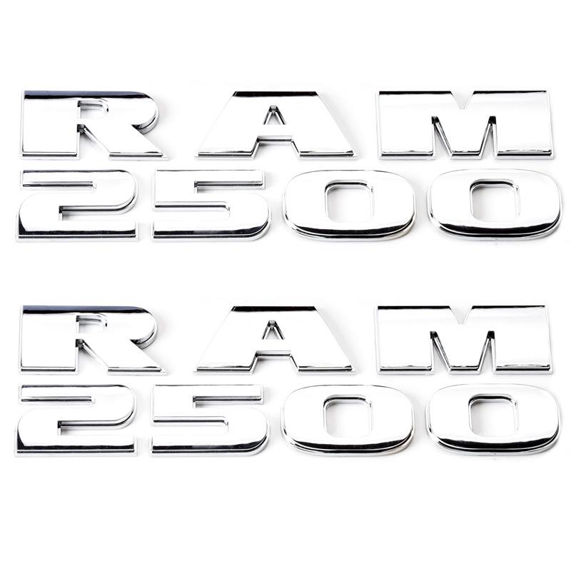 For Ram 1500 2500 3500 Emblem Nameplate Badge Logo Auto Accessories Body Side Rear Trunk Ram Emblem Door Fender Decal Stickers