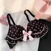 Women Black Pink Bras Cute Design Girls Underwear Push Up Sexy Bras Fashion Backless Sling Lace Lingerie