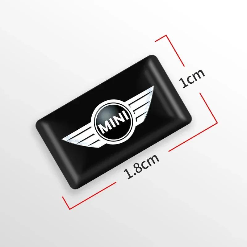 10 Stück Auto Styling 3D Kleines Emblem Abzeichen Aufkleber Für MINI Cooper One R50 R52 R54 R53 R56 Countryman R60 F55 F56 JCW Zubehör fpvcm00