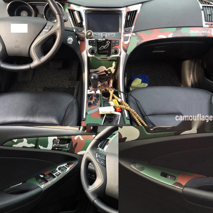 Carbon Fiber Interior Sticker for Hyundai Sonata 8 Console & Gear Shift