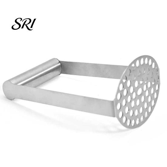 Vegetable Masher Tool Potato with Anti-Slip Rubber Handle U-Shaped Design Potatoes Heavy Duty Uniform Mesh for Sweet Pumpkin Beans Hand Press