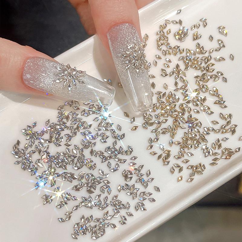 50Pcs Mini Marquise Nail Art Zircon Rhinestone Crystal Diamond Accessories For Nails Decoration Manicure Decor Supplies Material
