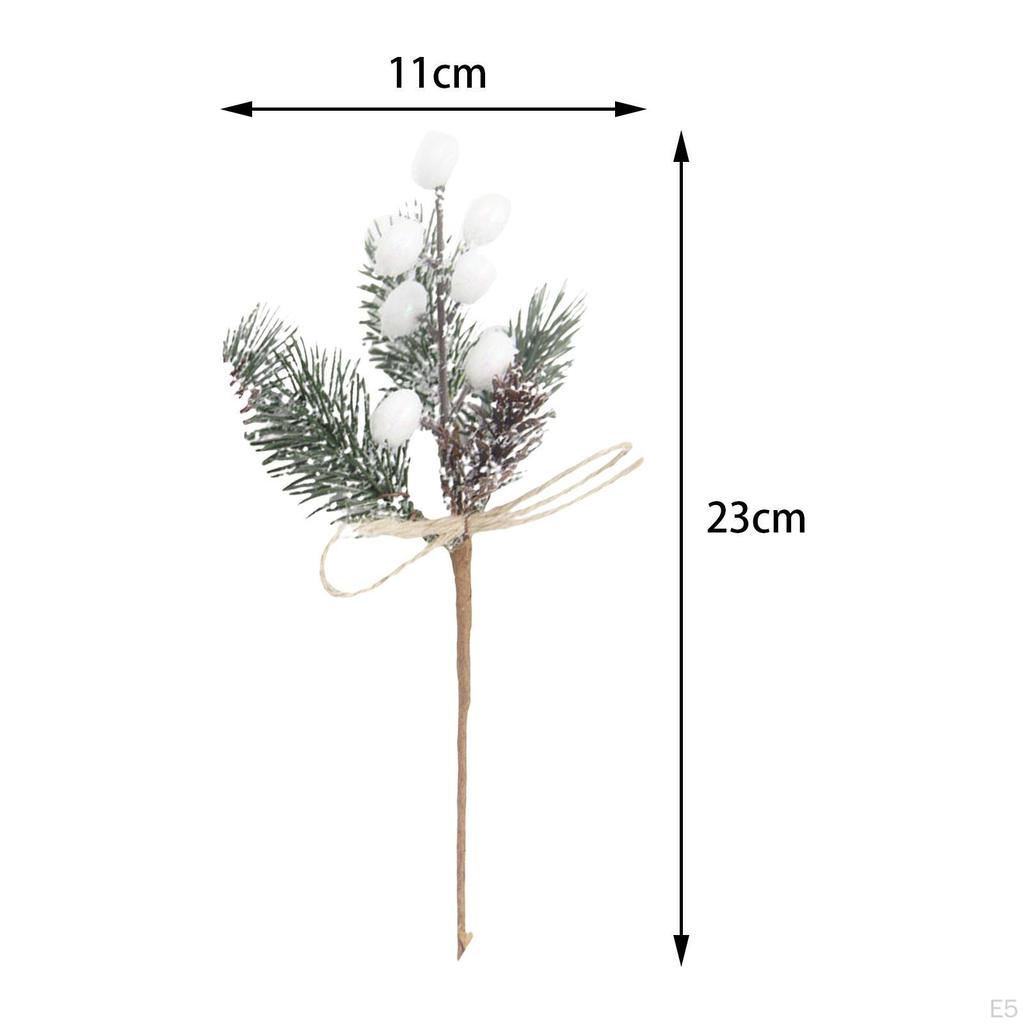 Mini Weihnachts-Kunstblumen-Beeren-Zweige für Hochzeitsgeschenkverpackungen