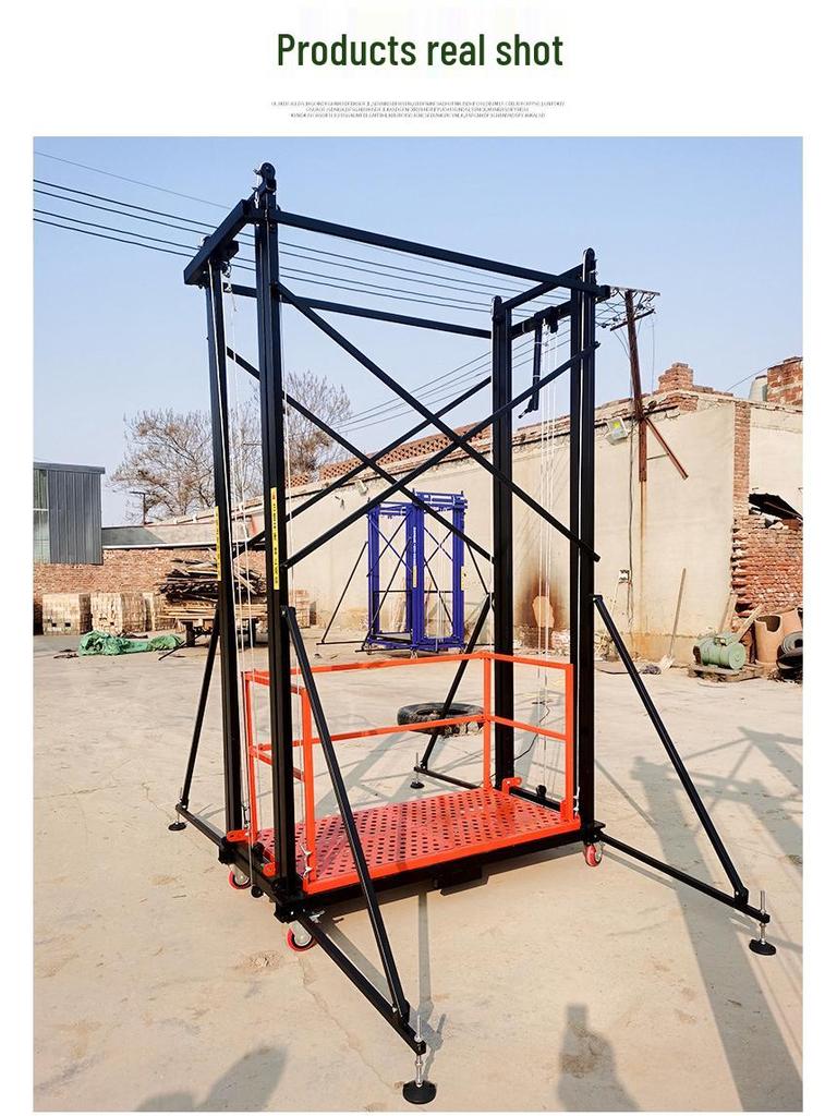 Remote-Controlled Electric Scaffolding Lift for Indoor and Outdoor Use