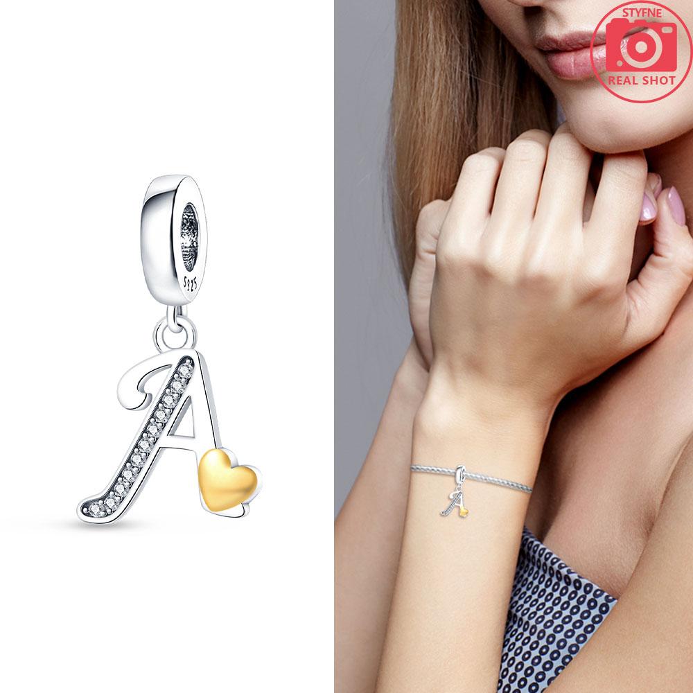 26-Letter Charm Pendant Copper Colors For Charms Copper Colors Original Bracelet For Jewelry Making