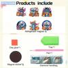 6Pcs Halloween Series Diamond Art Fridge Magnet Diamond Painting Refrigerator Magnet Diamond Painting Fridge Magnet for Adults Beginners