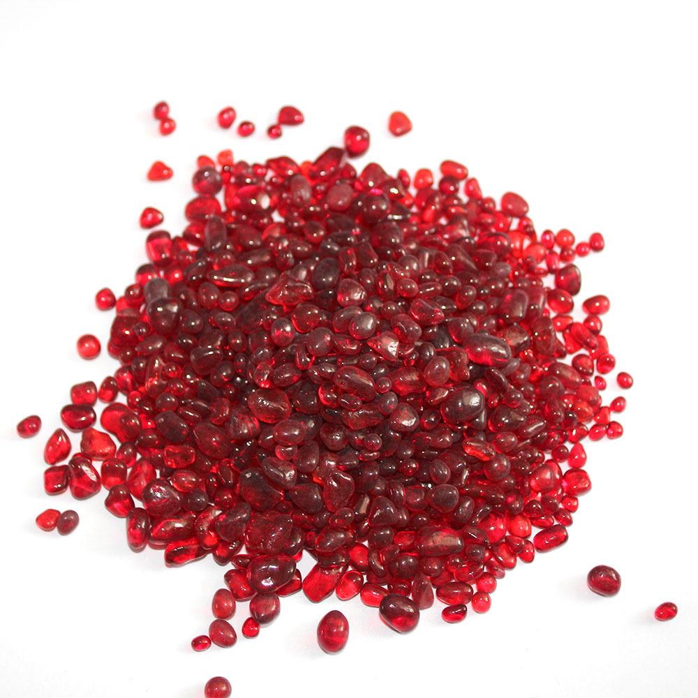 Decorative Colored Glass Gravel for Aquarium Landscaping: Red, Green, Blue