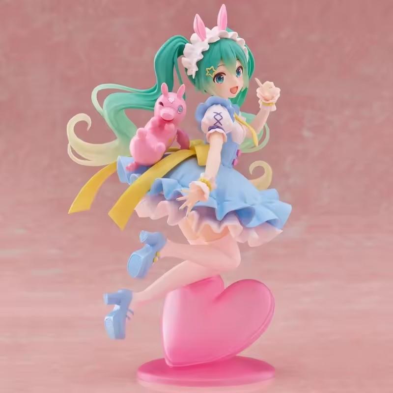 New Original Genuine Model Hatsune Miku x Rody 20cm AMP Fairy Tale Figure Anime Figurine Collections Toys Gifts