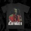 T-Shirt Alan Wake 2 Uomo Gioco Horror Ha Fame di Altro Maglietta Grafica Vintage Streetwear Corta