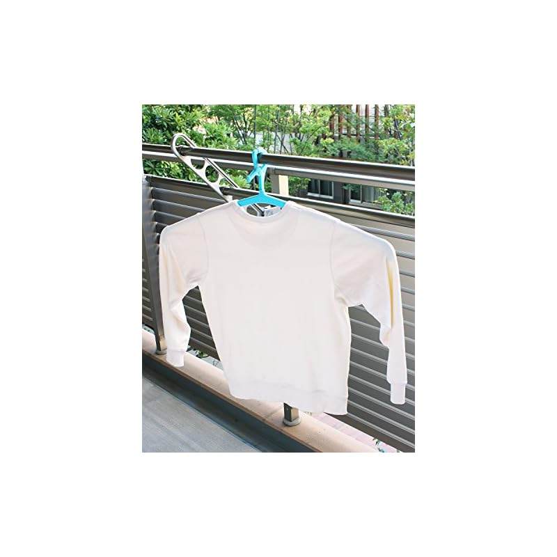 LEC "5-Hanging" Double Large Bath Towel - Sweatshirt Hanger (Set of 2) W-425