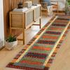Easy Maintenance Coral Fleece Carpet Creative Color Blocks for Kitchen, Corridor Laundry Room, Dining Room Rug for  Decor