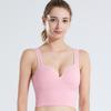 Sports underwear women's shockproof and anti-sagging gathering fitness cup integrated beauty back yoga vest wholesale
