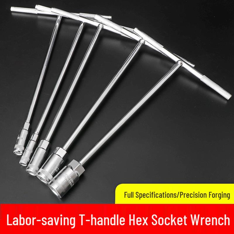 

T-Bar Socket Wrench Extension Set for Car & Motorcycle Tire Repair 6mm