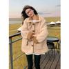 Korean Style Double-Sided Suede Jacket - Women's Winter 2026 Thick Lambswool and Leather Top