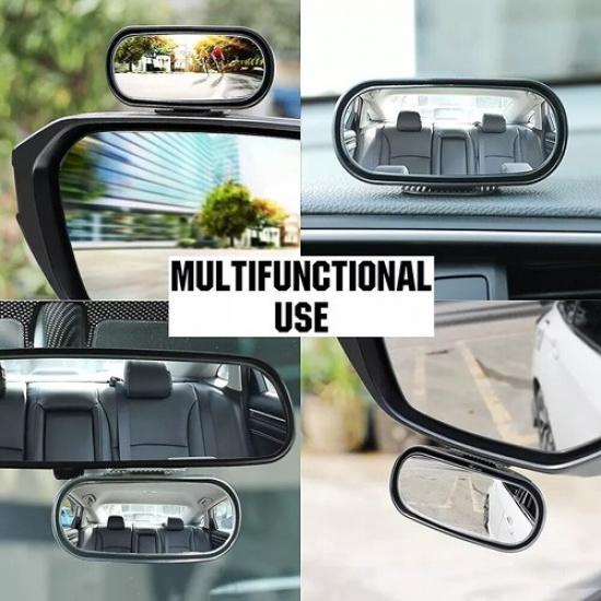 For Parking Auxiliary Car 360° Adjustable Wide Angle Side Blind Spot Rear Mirror