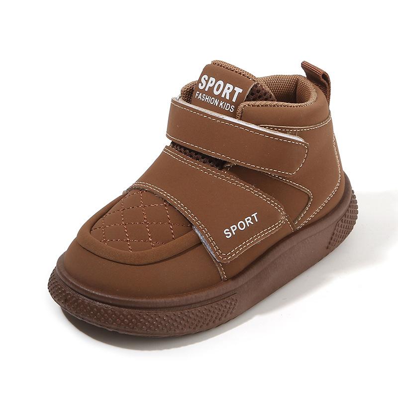 

Детская спортивная обувь 2025 весна и осень новая повседневная обувь для мальчиков, кеды на высокой подошве для девочек, обувь-хлебцы, детская обувь на мягкой подошве список 21-26 (6 pairs in one hand) коричневый