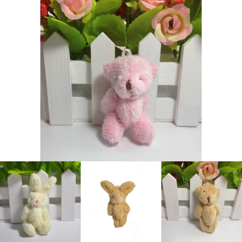 Adorable Mini Cute Plush Toy Tiny Rabbit Bear Doll With Soft And Cozy Feel