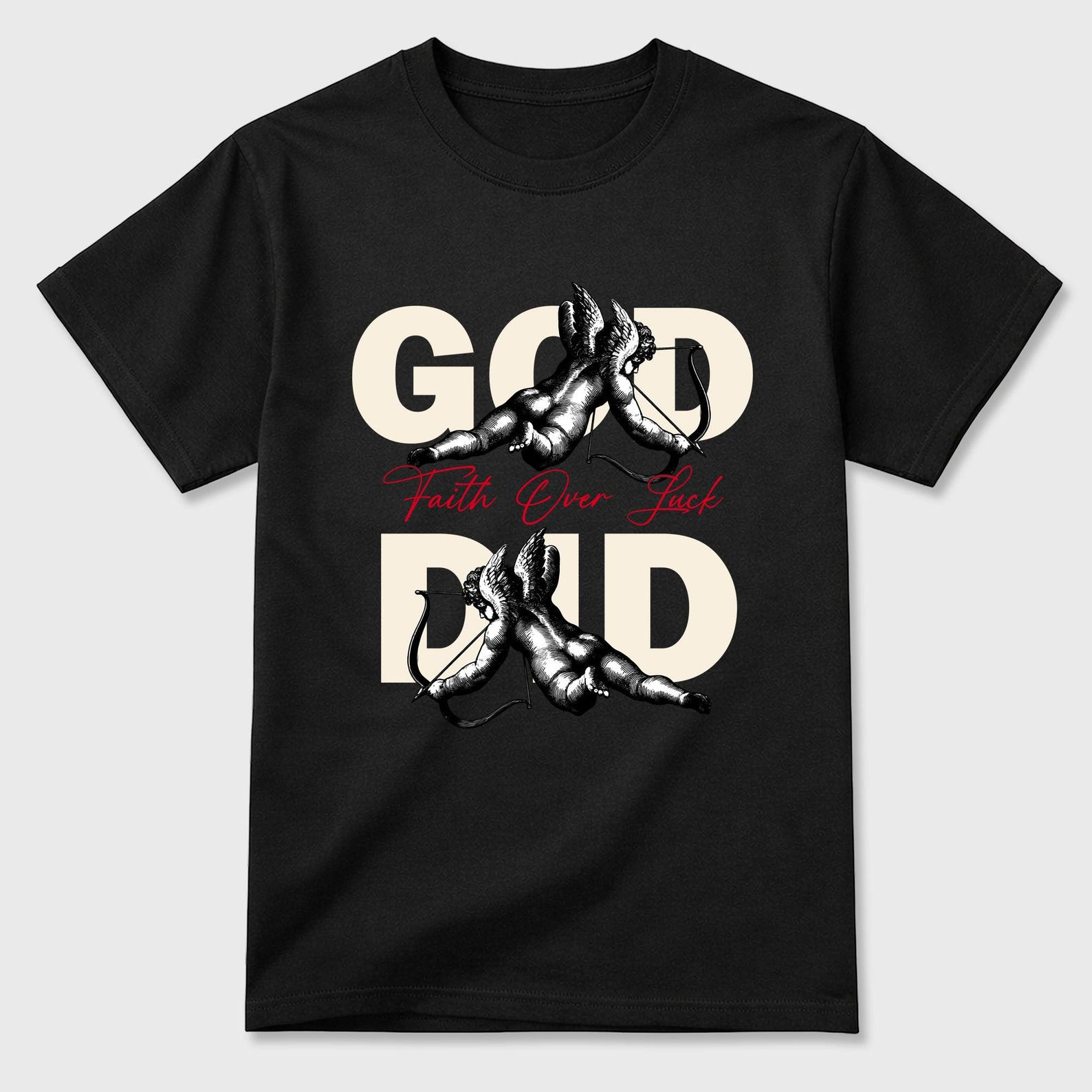 God Did Graphic Tee - best T-Shirts to wear with jordans 1s Flight Club 2XL
