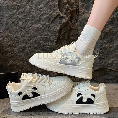Summer White Shoes for Women Korean Version of Students Heightening Breathable Sports Bread Shoes Trendy Casual Sports Shoes