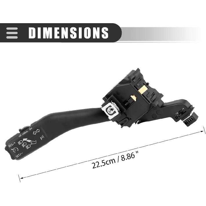Motoforti Steering Column Switch,Multifunction Combination Switch,for Volkswagen Eos 2007-2011,Plastic,1K0953513G,Black