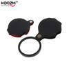 50/60mm Mini Magnifying Glass 6/8X Folded Leather Case Portable Handheld Read Newspaper Jewelry Gift Single Glass Lens Magnifier