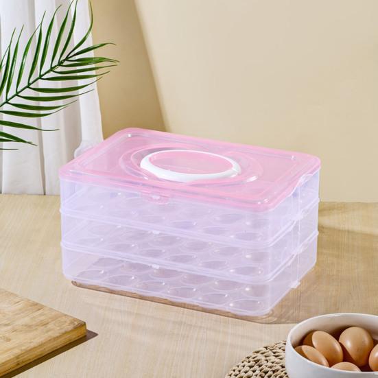 Porta Uova Organizer Per Frigorifero 30x11x6,5 Cm In Plastica Rosa: Ordine E Freschezza Per Le Tue Uova, Finalmente!