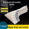 5-Pack 3-inch Soft Wool Paint Brushes with Wooden Handle