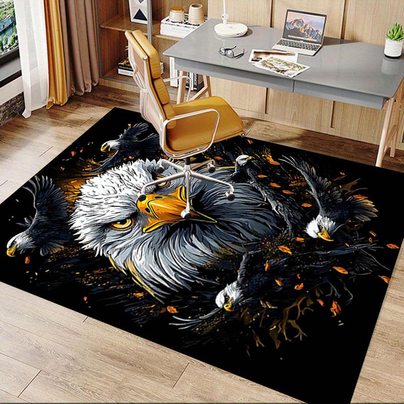 1PC Eagle Wings Non-Slip Floor Carpet Compatible for Office&Living Room&Dining room - Flat-Weave Machine- Soft & Pattern-E270