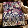 anime B-Bocchi the Rock-k Throw Thick Comfort Flannel Quilt, Multi-scene Use Indoor Outdoor Daily Nap