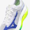 MIZUNO Running Shoes HYPERWARP PRO Racing Carbon Plated Unisex White/Blue/Yellow 26.5 cm 2E