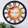 Farmhouse 25cm Circular Iron Wall Clock with Vintage Charm