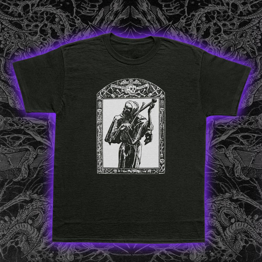 Reaper s Violin T-Shirt Memento Mori Gothic Macabre Dark Art Death Tee S-5XL Unisex T-Shirt XXL