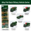 Children's Pull-Back Alloy Toy Car Set - School Bus Simulation Model