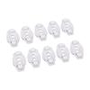 10PCS White Adjustable Cable Management Clip Self Adhesive Cord Organizer with Sticky Pads Cable Ties Screws for Home