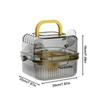 Small Animal Carrier Double-Layer Habitat Case Hamster Carrier With Water Bottles For Guinea Bunny Mice Dwarf Chinchillas