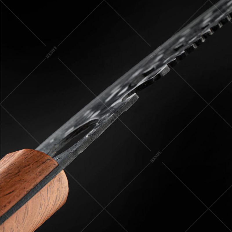Coltello da disosso per la casa Acciaio inossidabile Raschietto per squame di pesce Apribottiglie a ghiera Coltello multiuso Anello facile da impugnare Coltello seghettato Coltello da cucina