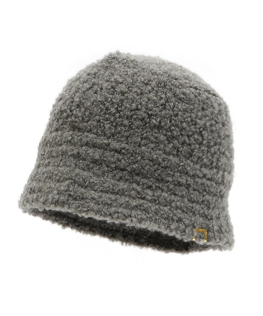 Eondeokeonteulolseutyudio Winter Knit Bucket Hat Knit Bucket / Mohair Boucle / Charcoal