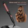 Dual-Use Electric Curling Wand & Brush: PTC Curling Iron for Bangs, Straightener, & Inward Curling