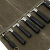 Portable Knife Bag Kitchen Knife Roll Bag Carry Case Canvas Cutlery Knives Holders Protectors Knife Carrying Storage Pockets Bag